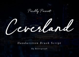Ceverland Handwritten Font