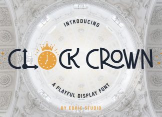 Clock Crown Display Font
