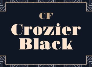 Crozier Black CF Serif Font