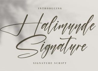 Halimunde Signature Font