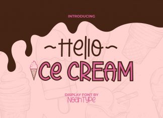 Hello Ice Cream Display Font