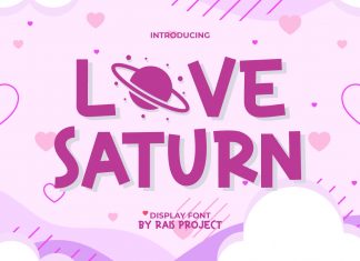 Love Saturn Display Font