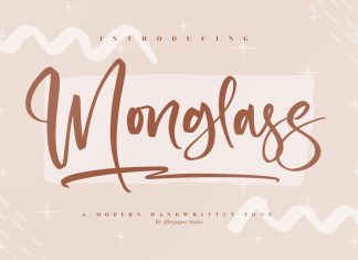 Monglass Script Font
