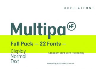 Multipa Sans Serif Font