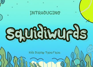 Squidiwurds Display Font