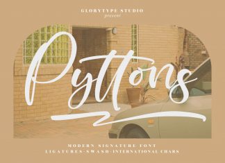 Pyttons – Modern Signature Font