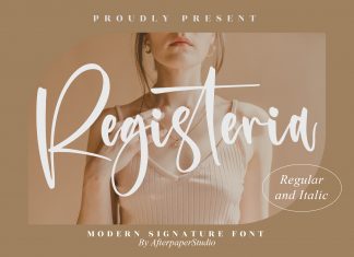 Registeria Script Font