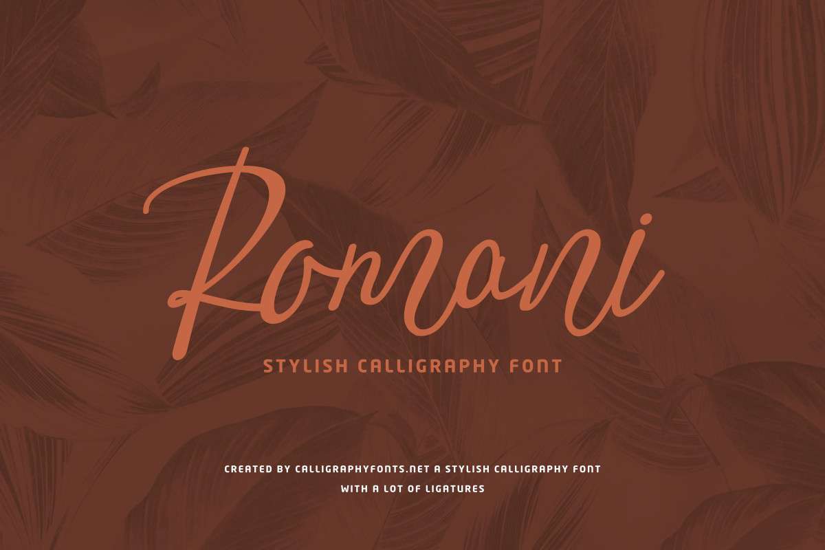 Romani Handwritten Font