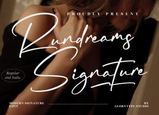 Rundreams Signature Font