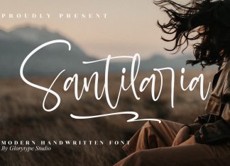 Santilaria – Modern Handwritten Font