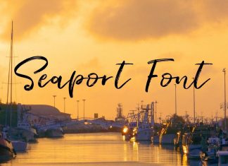 Seaport Brush Font