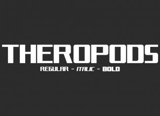 Theropods Display Font
