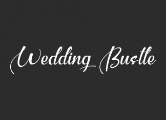Wedding Bustle Script Font