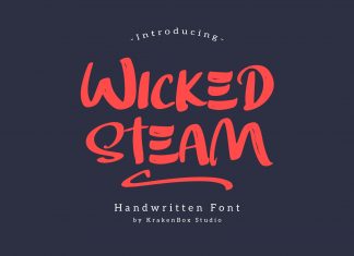 Wicked Steam Font
