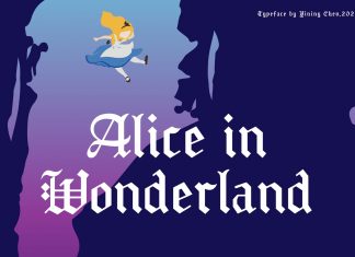 Alice In Wonderland Blackletter Font