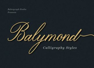 Balymond Calligraphy Font