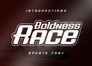 Boldness Race Display Font