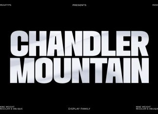 Chandler Mountain Sans Serif Font