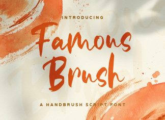 Famous Brush Font
