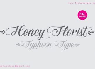 Honey Florist Calligraphy Font