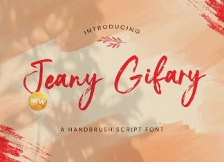 Jeany Gifary Brush Font