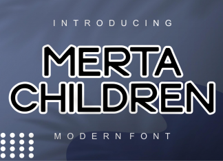 Merta Children Display Font
