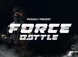 Force Battle Display Font