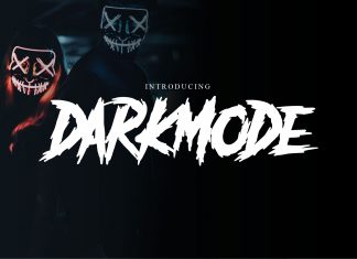 Darkmode Display Font