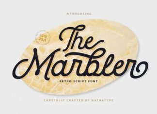 The Marbler Script Font