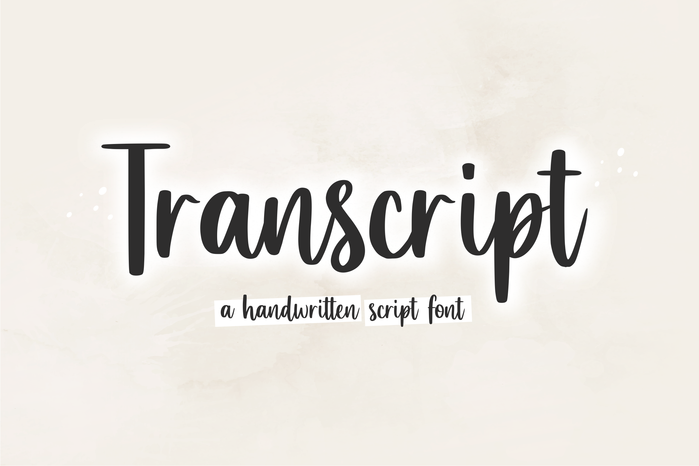 Transcript Script Font