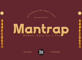 Mantrap Display Font