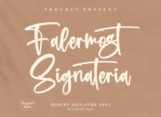Falermost Signateria Font