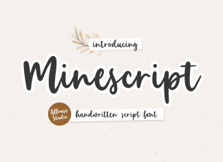 Minescript Script Font