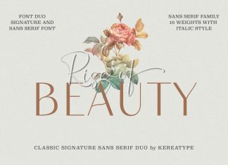 Rise of Beauty Font Duo