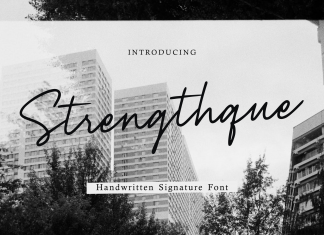 Strenghtque Handwritten Font