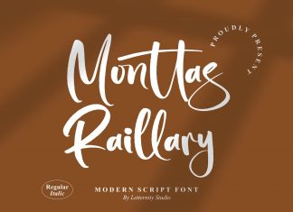 Monttas Raillary Script Font