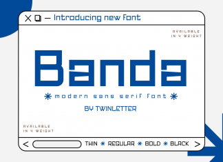 Banda Display Font