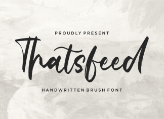 Thatsfeed Brush Font
