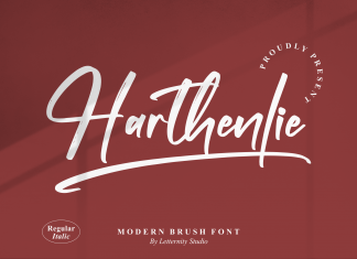 Harthenlie Script Font