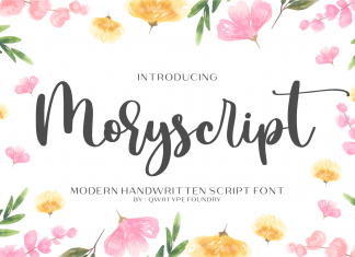 Moryscript Script Font