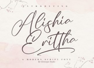 Alishia Erittha Script Font