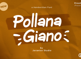 Pollana Giano Display Font