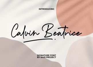 Calvin Beatrice Script Font