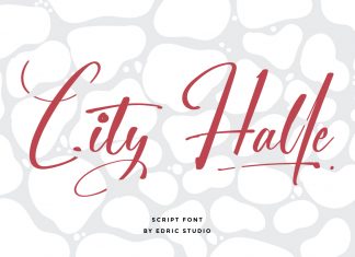 City Halle Script Font
