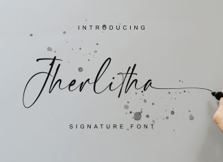 Jherlitha Script Font