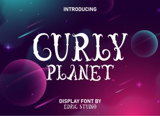 Curly Planet Display Font