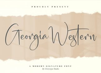 Georgia Western Script Font