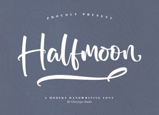Halfmoon Script Font