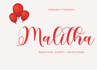 Malitha Script Font