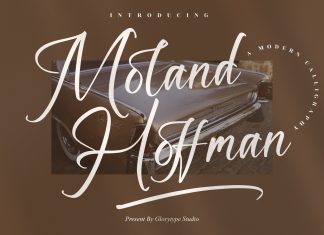 Moland Hoffman Script Font